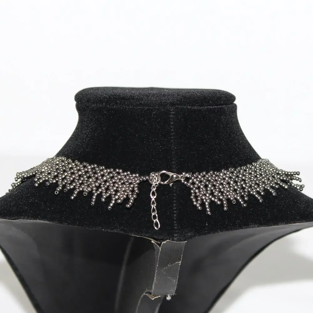 Handmade Turkish Silver Fine Beaded Necklace